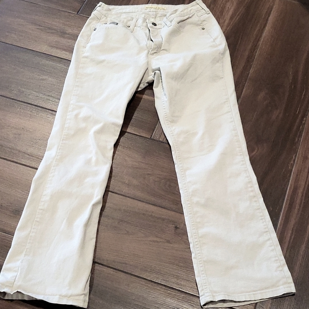 Instantly Slims You Riders Khaki/Tan Size 10